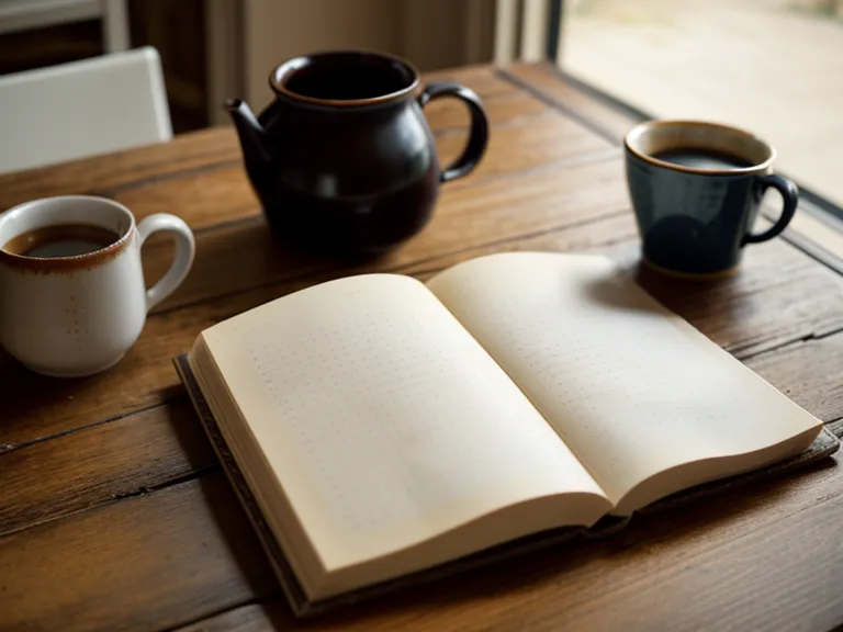 Handwritten hearing health and supplement tracking notes next to a cup of coffee