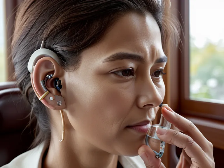 Hearing aids, size 312 batteries, and an Audifort supplement bottle used for hearing health tracking