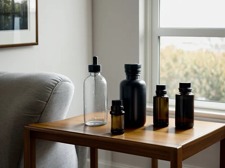 Hearing aids resting on a porch table — natural hearing support works alongside them, not instead of them
