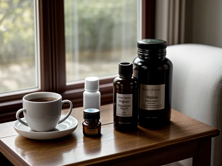 Man's hand holding a bottle of Audifort hearing health supplement