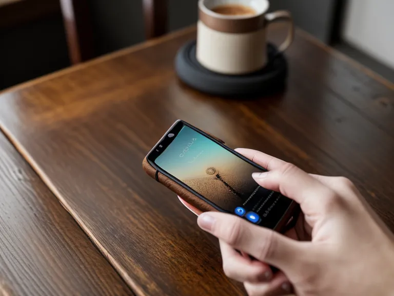 A phone on speakerphone next to a personal hearing log notebook