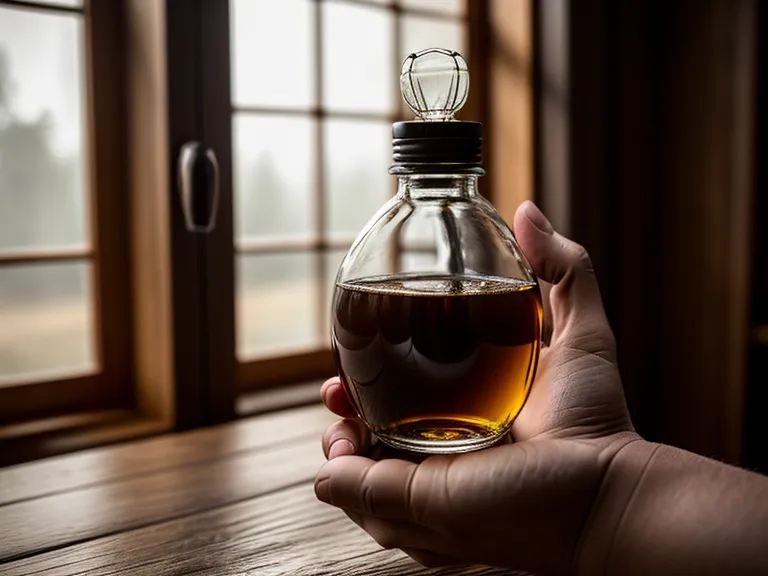 A person adding supplement drops into a morning cup of coffee at home.